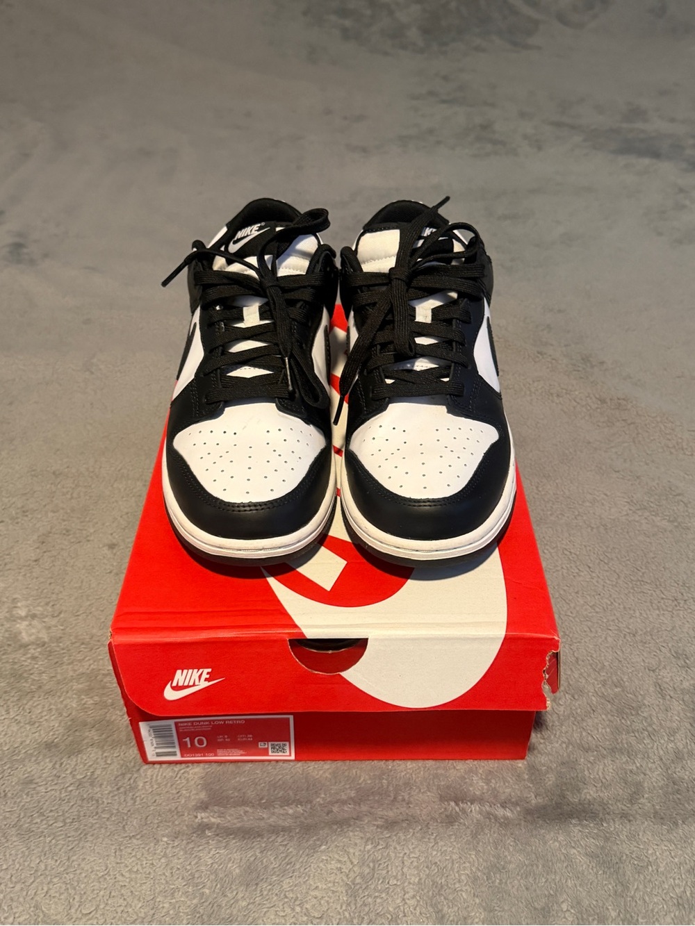 Nike Dunk Low Retro - Black White “Panda” Men's - Size 10